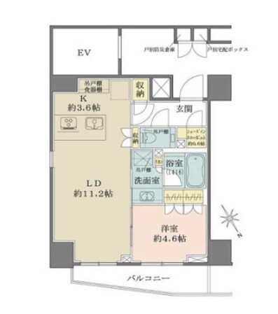 外苑前駅 徒歩6分 2階の物件間取画像